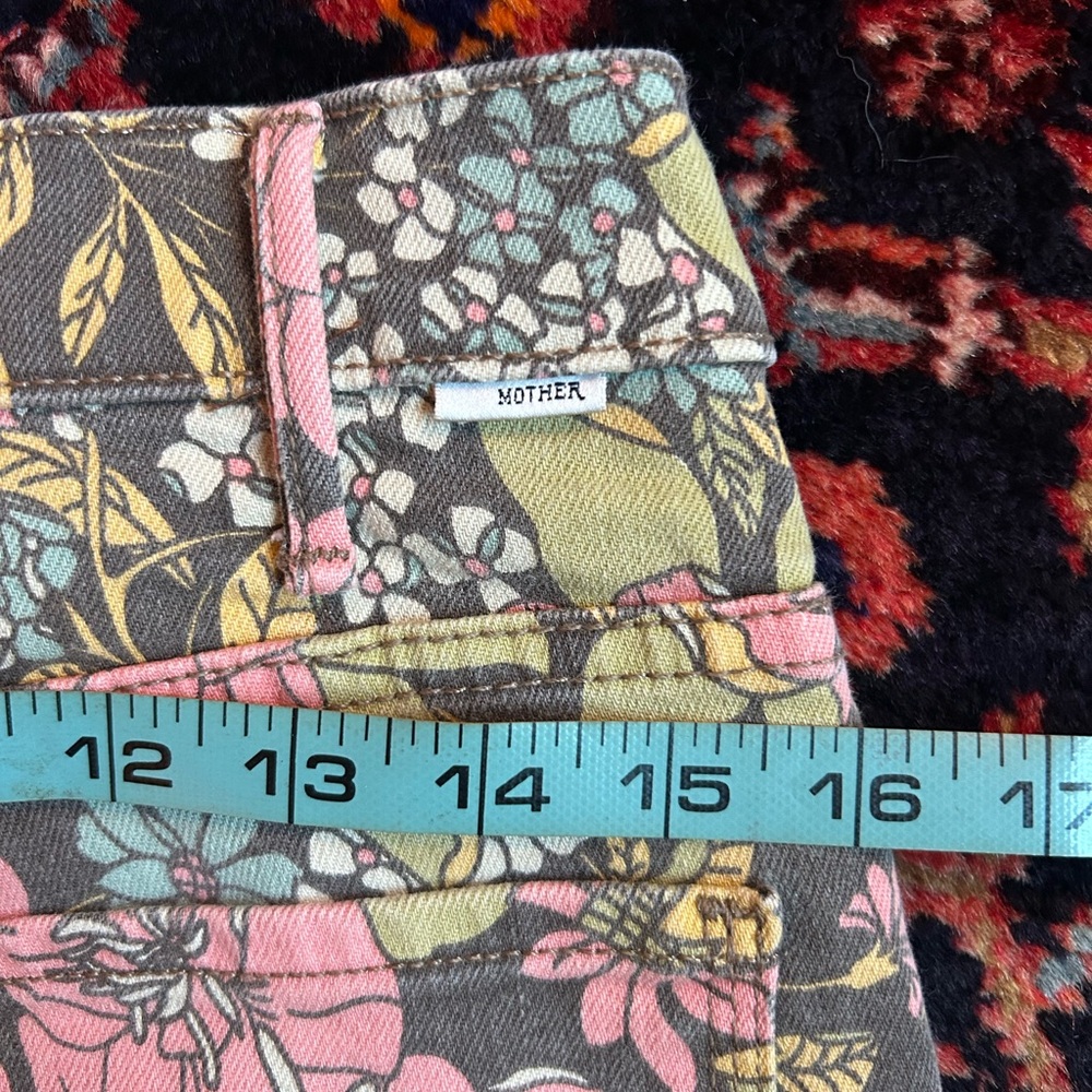 MOTHER | The Hustler Ankle | Cats and Dogs Floral | Sz 31 - Picture 6 of 10
